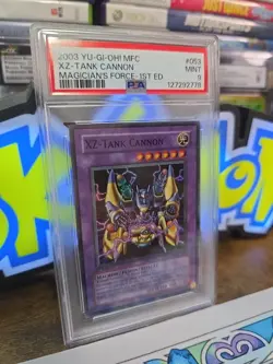 PSA 9 YuGiOh XZ-Tank Cannon MFC-053 1st Edition Magician's Force MINT - Image 2