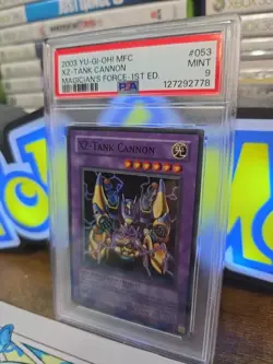 PSA 9 YuGiOh XZ-Tank Cannon MFC-053 1st Edition Magician's Force MINT - Image 3
