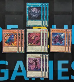 Black Rose Dragon Deck Core 15 Cards DOOD Doom of Dimensions 1st YuGiOh Bundle - Image 1