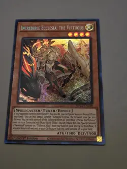 Yugioh - Incredible Ecclesia, The Virtuous MP22-EN188 1st Edition Secret Rare NM - Image 2