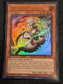 Yugioh Dracotail Lukias Ultra Rare JUSH-EN001 Near Mint - Image 1