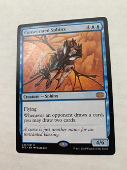 MTG Magic the Gathering Consecrated Sphinx Double Masters LP - Image 1