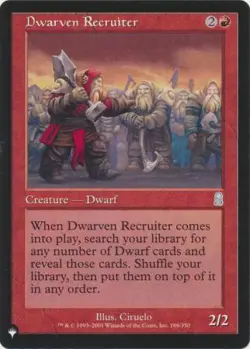MTG Odyssey - Dwarven Recruiter [The List] - Image 1
