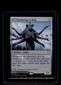 MTG Wandering Archaic #6 Rare Strixhaven: School of Mages - Image 2