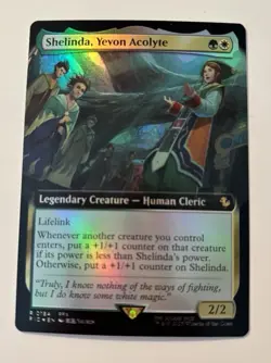 Shelinda, Yevon Acolyte 184, Final Fantasy Extended Art MTG Foil - Image 1