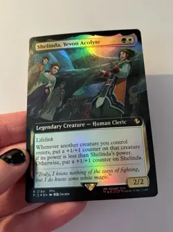 Shelinda, Yevon Acolyte 184, Final Fantasy Extended Art MTG Foil - Image 2