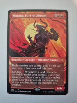 1x Moraug, Fury of Akoum (Showcase) [Zendikar Rising] Near Mint x1 - Image 1