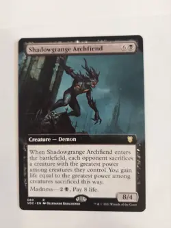 Shadowgrange Archfiend (Extended Art) Commander: Innistrad: Crimson Vow Regular - Image 1