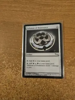 MAGIC THE GATHERING MIRRODIN UNCOMMON TALISMAN OF DOMINANCE LIGHTLY PLAYED - Image 1