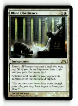 MTG | Blind Obedience | Gatecrash | Foil | Moderately Played | English - Image 1
