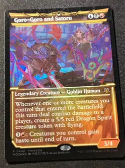 Goro-Goro And Satoru - Foil - Showcase - MOC - MTG - EN - NM - 0448 - Image 1