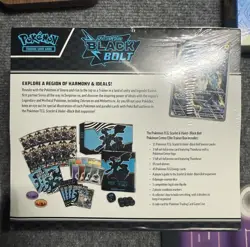 Pokemon TCG Black Bolt Pokemon Center Elite Trainer ETB *small tear in plastic - Image 3