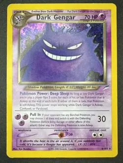 Pokemon TCG Neo Destiny Dark Gengar Holo Card 6/105 Unlimited Rare MP - Image 1