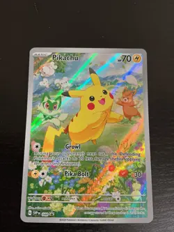 Pikachu 088 Scarlet & Violet Black Star Promo Full Art Holo Pokemon TCG MINT - Image 3