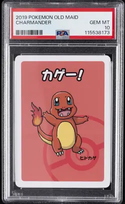 2019 POKEMON OLD MAID CHARMANDER PSA 10 - Image 1