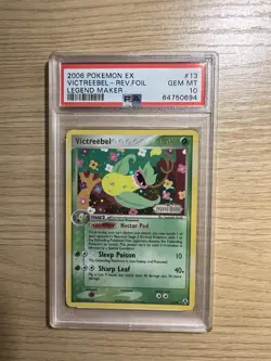 2006 Pokemon EX Legend Maker #13 Victreebel Rev. Foil PSA 10 - Image 1
