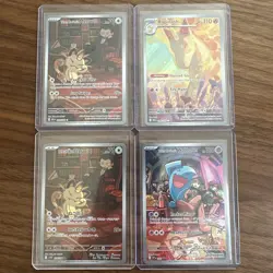 Pokemon Illustration Rare Card Lot - Destined Rivals - Meowth 203/182 - ALL MINT - Image 1
