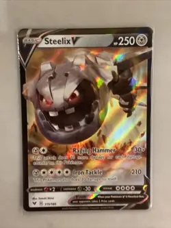 Steelix V 115/185 Ultra Rare Full Art - 2020 Pokemon Vivid Voltage A-6 - Image 1