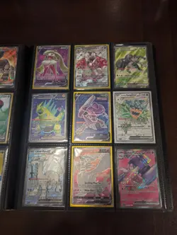 Pokemon TCG Binder with 216 Near Mint Cards - IRs, Full Arts, Exs, Play Stamps - Image 2