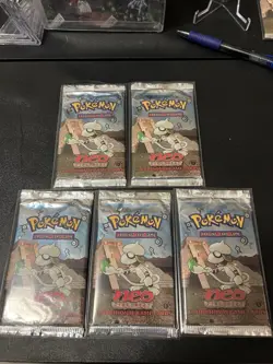 2001 Pokemon 1st Edition Neo Discovery Sealed Light Pack - Smeargle & Xatu 742818062909 - Image 1
