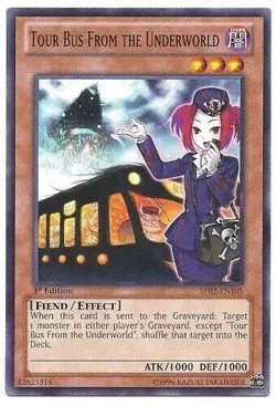Tour Bus From the Underworld BP02-EN105 1st Ed Light Play Yu-Gi-Oh! DNA GAMES - Image 1