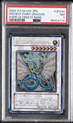 2009 YU-GI-OH! JPN ANCIENT PROPHECY ULTIMATE RARE ANCIENT FAIRY DRAGON PSA 7 - Image 1