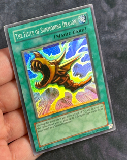 Yugioh The Flute of Summoning Dragon SDK-042 Foil Shift Error Misprint MP - Image 1