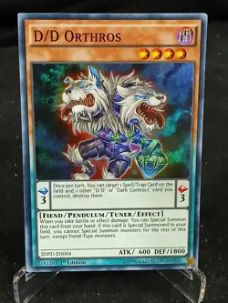 Yu-Gi-Oh! D/D Orthros SDPD-EN004 Super Rare MP - Image 1