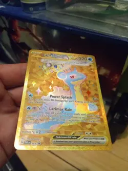Lapras EX 164 Scarlet & Violet Black Star Promo Card Gold Holo - Image 5