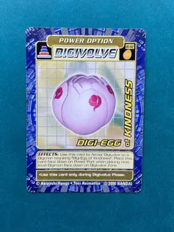 BO-162 Digi-Egg of Kindness Digimon Card Digi-Battle Series 3 2000 Bandai - Image 1