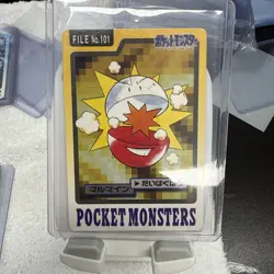 Pokemon Carddass Card Electrode File No.101 Bandai Pocket Monsters 1997 Japan - Image 1