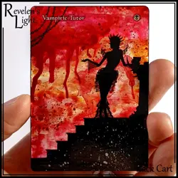 Vampiric Tutor Alter - Hand Painted MTG Altered Art Card - Magic the Gathering - Image 1