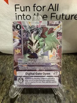 Digimon TCG Digital Gate Open Bandai Card Games Fest 25-26 Stamp Exclusive Promo - Image 1