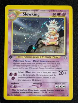 Lot of 6 1st Edition Holo Pokemon Cards 4 Team Rocket 2 Neo Genesis (HP) - Image 3