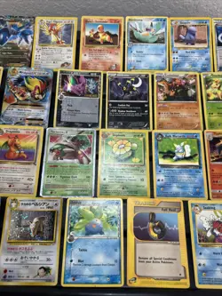 Pokemon Card ALL VTG RARE Lot 30 Cards Damaged Stamped Expedition Gym 1999 - Image 3