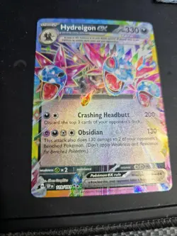 Hydreigon ex 119/191 Holo Card NM Sv08 Surging Sparks Pokemon TCG 2024 - Image 2