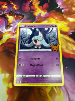 Hatenna 018/073 Trick or Trade Regular NM-Mint Pokemon Card TCG - Image 1