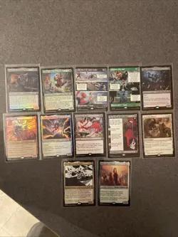 Mtg Magic Spider-Man Lot Of 10 Cards Pictured All Rare Foil - Image 1