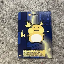 Pokiebubies V2 1st Edition Raichie Derpy Pokemon Fan Art Card Set 2 - Image 1