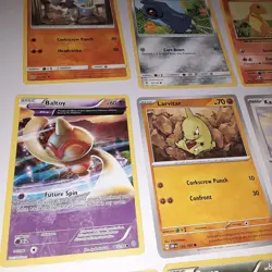 9 Pokemon Cards Card lot Bagon Weavile Cranidos Petilil Larvitar Kangaskan - Image 2