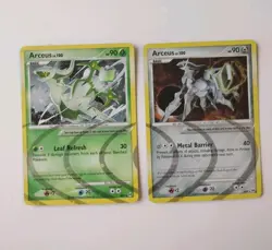 2 Pack Arceus Lv. 100 Ar9 And Ar2 Pokemon TCG Cards Near Mint Condition - Image 1
