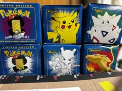Burger King 1999 Pokemon 23K Gold Plated Card Set Of 6 All Sealed - Image 2