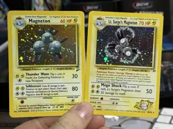 Lt. Surge's Magneton 8/132 Base Set 2 9/130 Vintage Pokemon Card Lot WOTC - Image 1