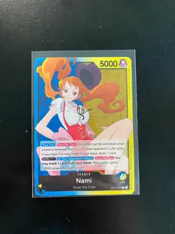 2025 One Piece Card Game: A Fist of Divine Speed OP11 L Nami #OP11-041 - Image 1