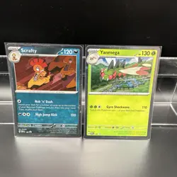 Yanmega & Scrafty Black Star SVP 187 188 - Pokemon TCG Promo Card Lot - Image 1