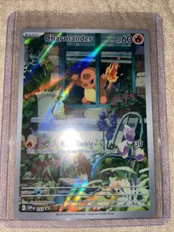 Pokemon Charmander TCG Scarlet & Violet Promo 044 Full Art Holo Card - Image 1