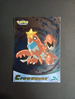 Crawdaunt HOLO Foil Pokemon Topps Advanced Card Rare - NM/LP - Image 1