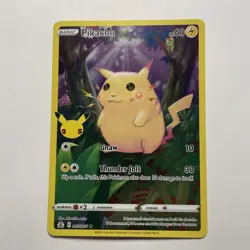 Pokemon Pikachu TCG Celebrations Card 005/025 25th Anniversary Edition Holo - Image 1