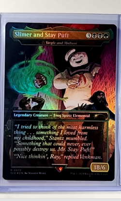 MTG Magic The Gathering Secret Lair Borderless Foil #872 Slimer and Stay Puft - Image 1