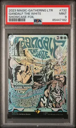 2023 MTG TALES OF MIDDLE-EARTH SC-FOIL #732 GANDALF THE WHITE PSA 9 - Image 1
